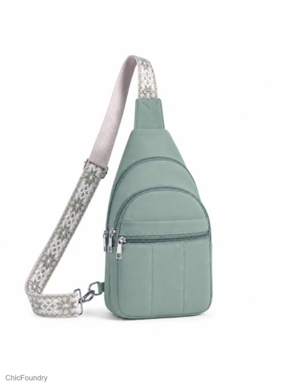 Puffer Crossbody Sling Bag - RFID Anti Theft Travel Handbag with Card Slots